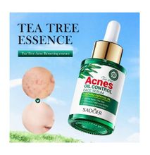 SADOER Tea Tree Acnes Oil Control Face Serum, Organic Pimples Eliminating Serum 30ml