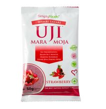 UjI Mara Moja (Pre-cooked Instant Porridge flour)- Strawberry 50g - 12PCS