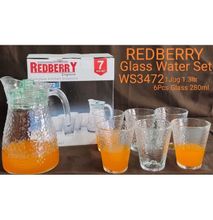 RedBerry Glass Water set.