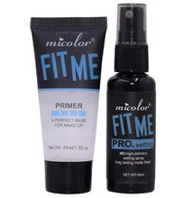 Micolor 2 In 1 Fit Me Primer + Pro. Setting Spray Fixer Matte Makeup