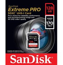 SanDisk 128GB Extreme PRO SDHC UHS-I Memory Card