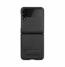NILLKIN Qin Leather Folding Case Full Protection Wit Magnetic Bracket For Samsung Galaxy Z Flip 3 5G Case