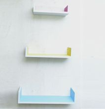 3pc Floating Shelves Multicolour Wooden