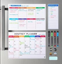 Set of 3 Magnetic Planner Calendar For Fridge(Monthly, Weekly and Daily)