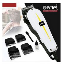 GM-1021 - Professional Electric Hair Clipper Hair Shaver - White & Black