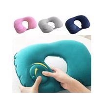 Generic Inflatable Neck Pillows - Navy blue