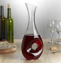 Glass Decanter with Hole and Small Mouth