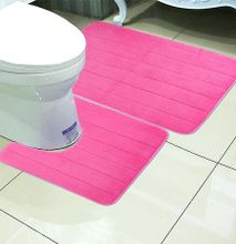 Pink Toilet Mat Set