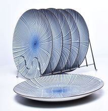 6pc Fine Porcelain Japanese Dinner Plates
