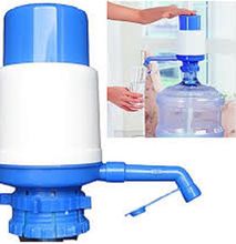 Hand Press Water Dispenser Manual Pump For Bottled Water - Blue