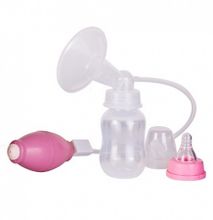 Portable Comfortable Baby Manual Breast Pump Clear