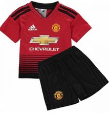 The New 2018-2019 Kids/Children Manchester United Home Kit REPLICA Football Jersey & Short Home Polyester