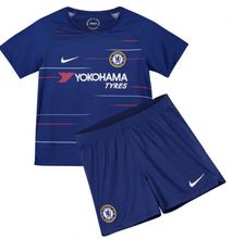 The New 2018-2019 Kids/Children Chelsea Home Kit REPLICA Football Jersey & Short Home Polyester