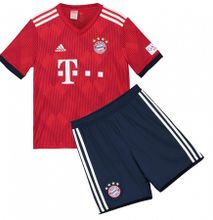 The New 2018-2019 Kids/Children Bayern Munich Home Kit REPLICA Football Jersey & Short Home Polyester