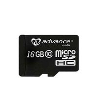 Advance Micro SD Card - 16GB Standard with Adaptor - Black