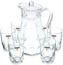 Classy Drinking Glass Set crystal 7 pcs set