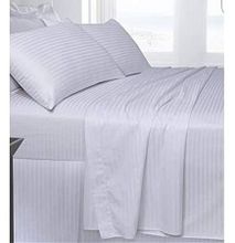 High Quality stripped bed sheets with Pillow Cases white 6*6