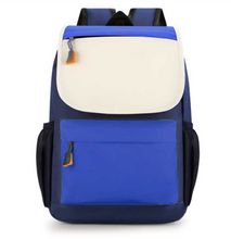 Cute Colorful Design Waterproof School Backpack - Blue