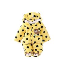 Warm Yellow Dotted Baby Romper