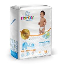KIDDYCARE Baby Diapers (X-Large, 12-17 Kgs) 36 Pieces