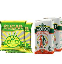 Value Pack- 2 KG Kabras Sugar 2 Pieces, 2 KG Soko Ugali 2 Pieces