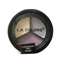 L.A. Colors Eyeshadow Trio - Snow White/Lilac Mist/Royal Violet