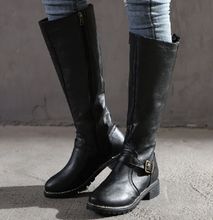 Knee-high Lady's Leather Boots