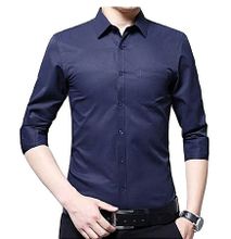 Slim Fit Official Men's Shirt [Navy Blue]