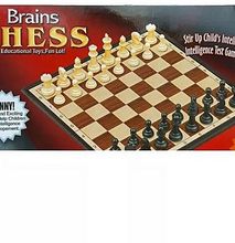 Chess strategy Board Game for Brain Development 3yrs Plus brown small