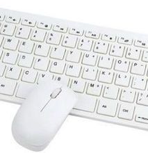 Wireless Keyboard & Mouse Combo White
