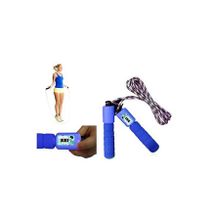 skipping rope with digital counter blue