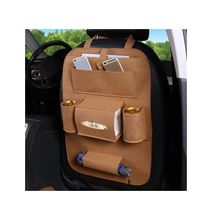 Car Back Seat Pocket Organizer - Brown