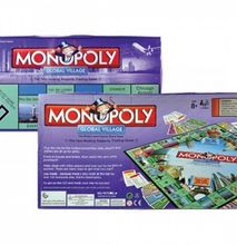 Classic Monopoly Global Village Game Board Toys & Games multicolour Small