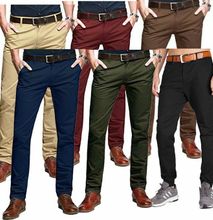 Fashion 6 Pack Hard Khaki Men's Trousers
