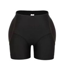 Padded hip up booty booster Biker Sexy Butt Lifter shorts Mid rise Curvy hips Butt enhancer- Black