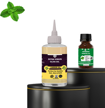 Peppermint Essential Oil15ml & Extra Virgin Olive Carrier Oil 120ml