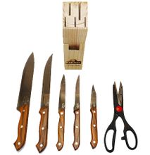 Rashnik RN-266 7 Piece Kitchen Knife Set
