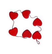 Valentine Red Hearts Six Hanging Type
