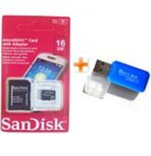 Sandisk Memory Card - 16GB - Get Free TF SD Card Reader