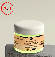 2 In 1 Pure Organic Shea & Cocoa Butter -Skin & Hair Moisturizer