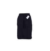 Sweat Skirt With Side Slits Black