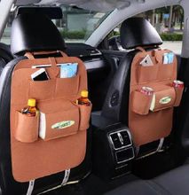 Car back seat organizer with pockets