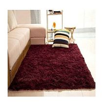 Fluffy Carpets 5 By 8 - Maroon