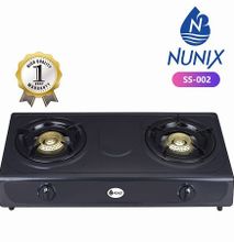 Nunix Two Burners Table Top Gas Cooker - Stainless Steel