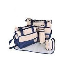 Bear Club Shoulder Diaper Bag, Multi Pockets Waterproof Nappy Bag For Travel, Large Capacity and Stylish- Blue.