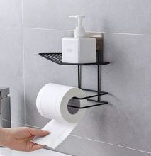Wall Mounted Tissue Toilet Paper Soap Holder Rack