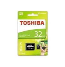 Toshiba Micro SD Memory Card With Adapter - 32GB - Black