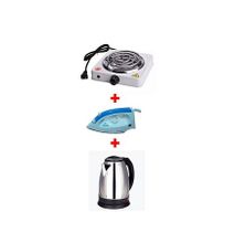 Electric cooker + steam iron box + electric kettle