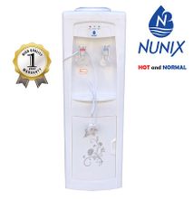 Nunix Hot and Normal Cold Free Standing Water Dispenser-White R5 + Free Cable Protector