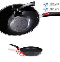 Buy Deep Nonstick Pan Get Free a Pancake Pan